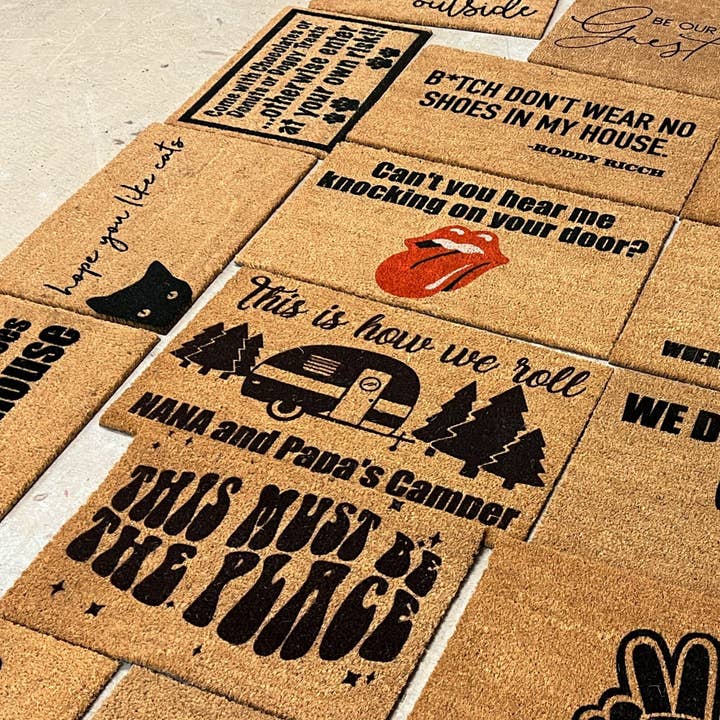 iLovemats Customized Doormats - Wholesale Door Mat - Family Name Doormat, Est. Doormat, Customize Doormat, Unique Doormat ‖ Personalized Doormat, Wedding Gift‖ Funny Mat, Gift for her Custom