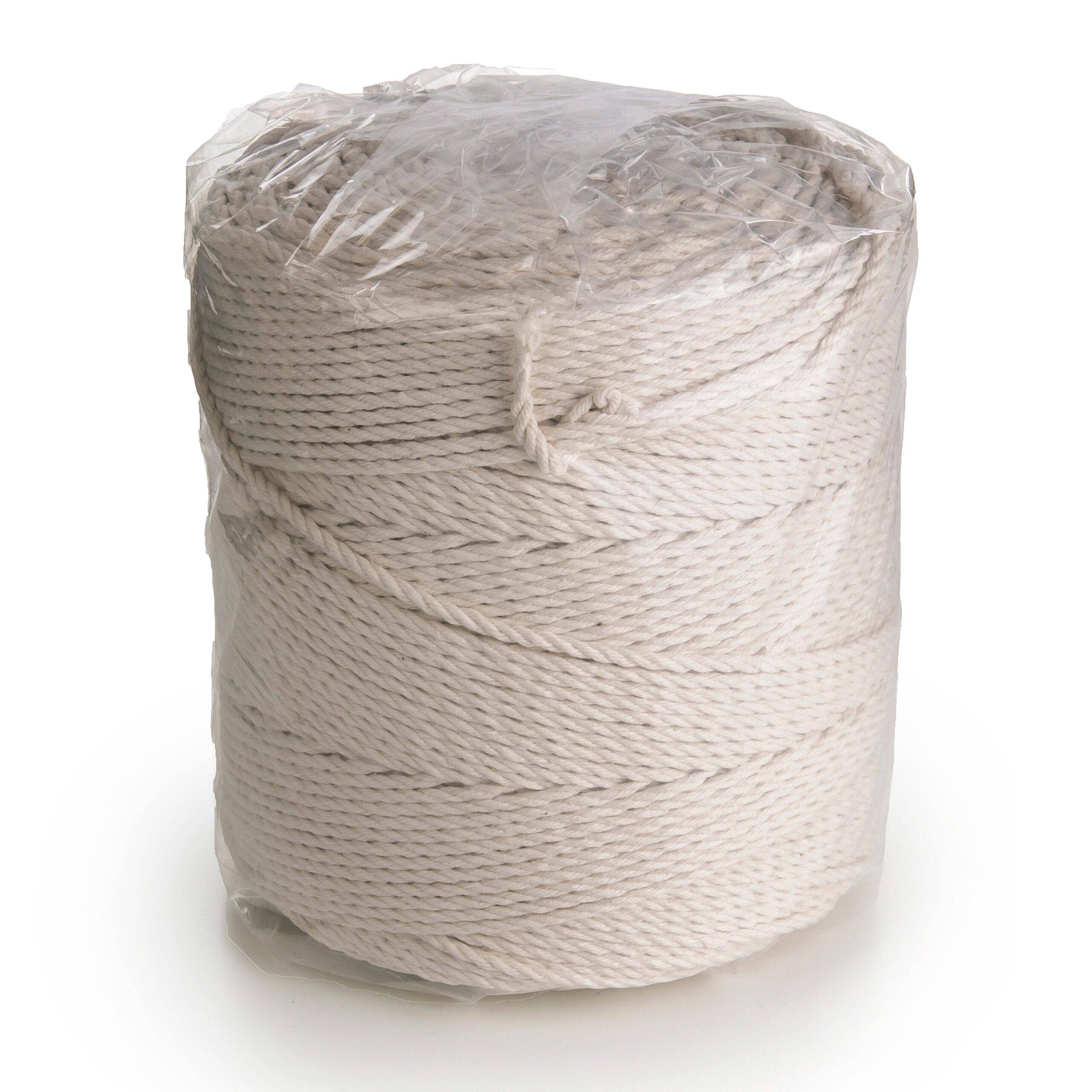 MB Cordas - Vendita all'ingrosso Spago - Cordino in cotone naturale per macramè 3 mm a 3 capi ritorti, 1,5 kg, 400 m filato artigianale5