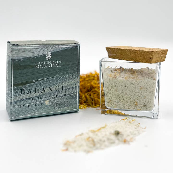 Banks-Lyon Botanical – wholesale Bath salts – Balance Bath Soak : Patchouli & Calendula