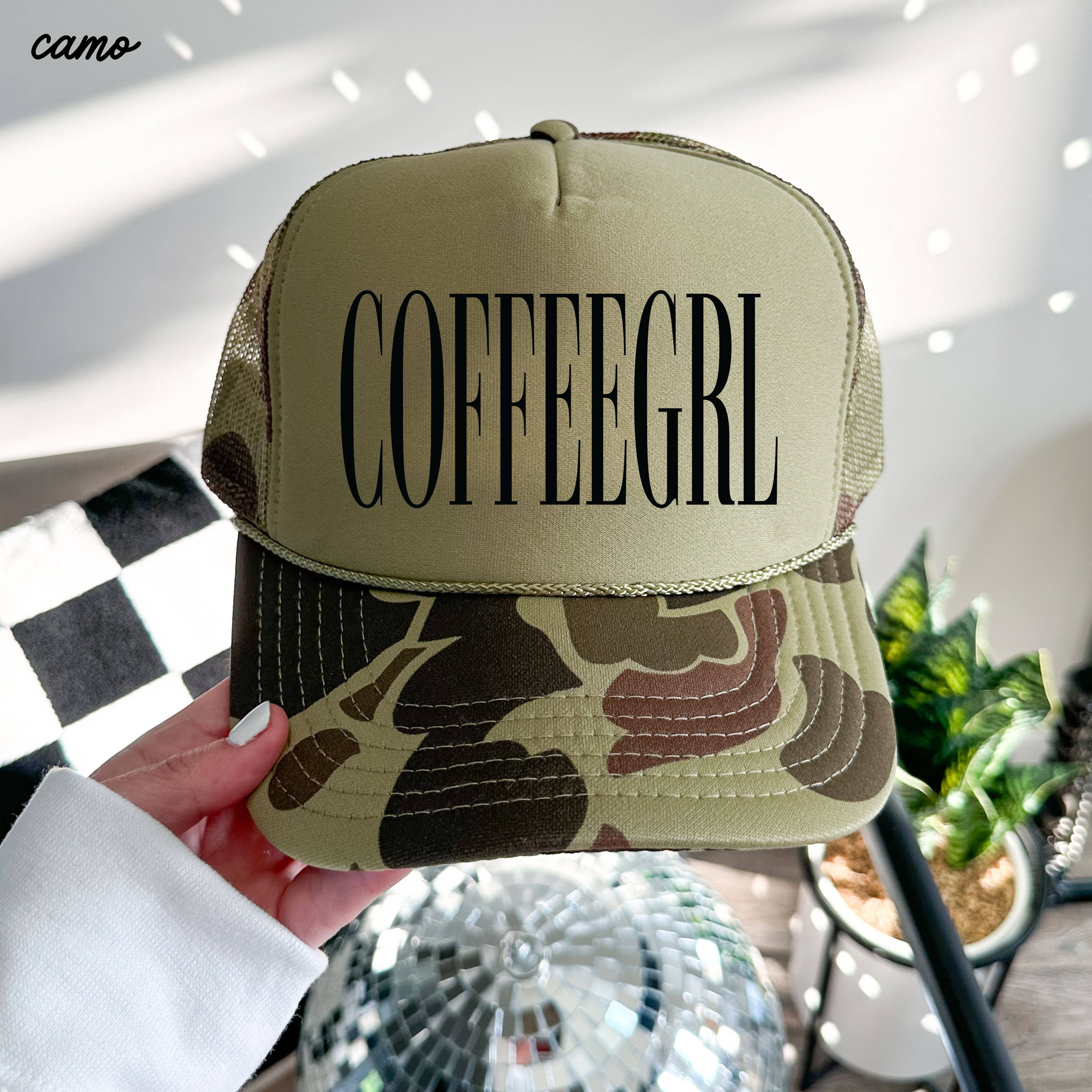 Chloe Vs Tank - Wholesale Trucker Hat - Women's - CoffeeGrl Trucker Hat *10 Colors2