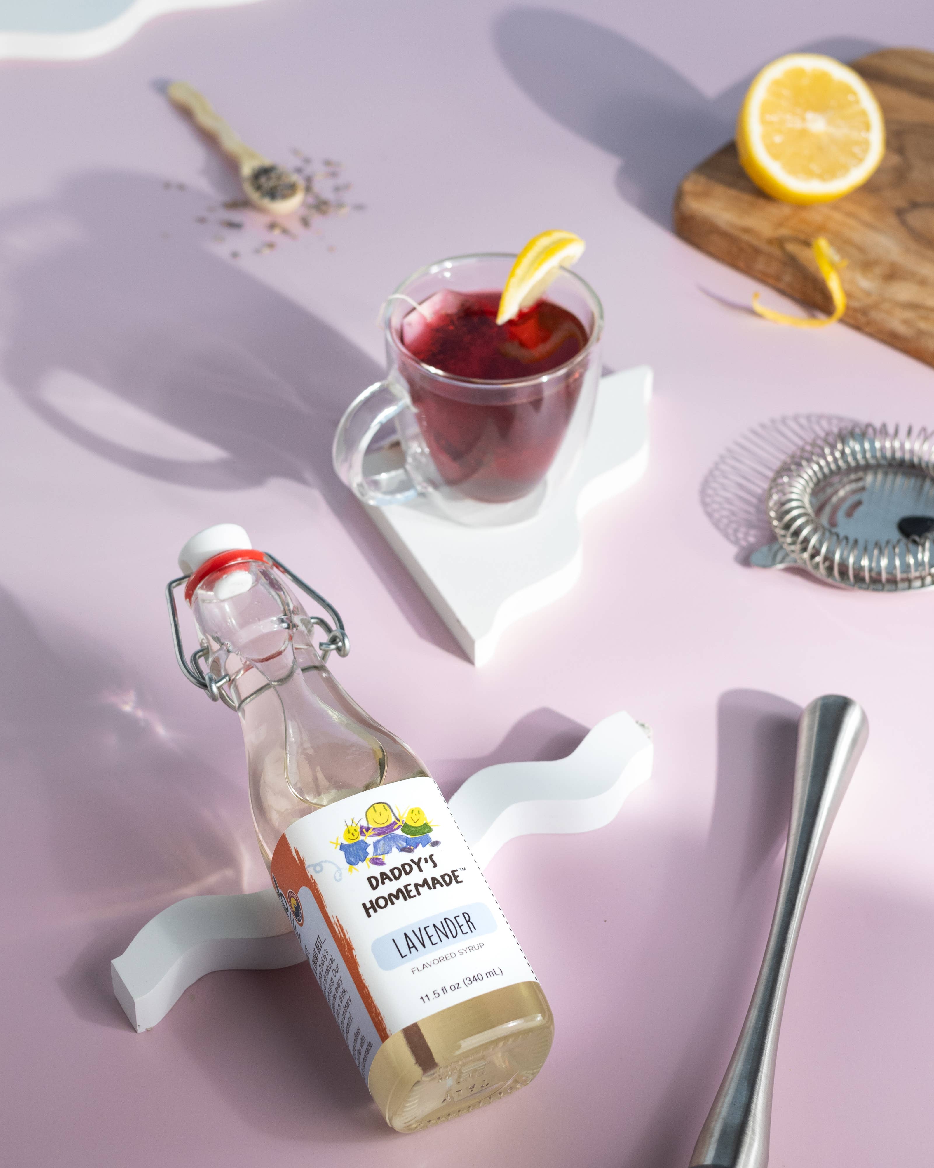 Daddy's Homemade LLC - Wholesale Flavored Syrup - Lavender Natural Flavored Syrup 6 oz and 11.5 oz2