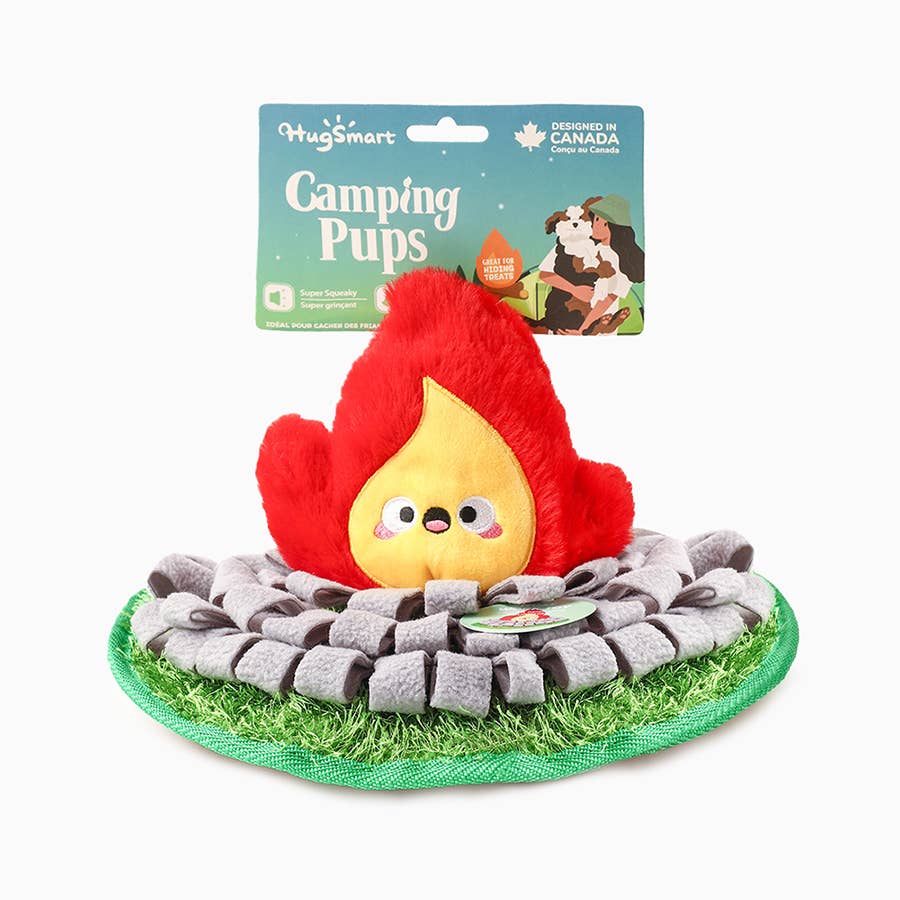 Hugsmart Products Inc - Venta al por mayor Peluche - Perros - HugSmart Pet - Cachorros de campamento | Snuffle Campsite - Juguete de peluche2