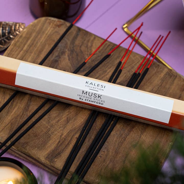 Palitos de incenso de almíscar Hex por atacado de Kalesi Collection Ltd