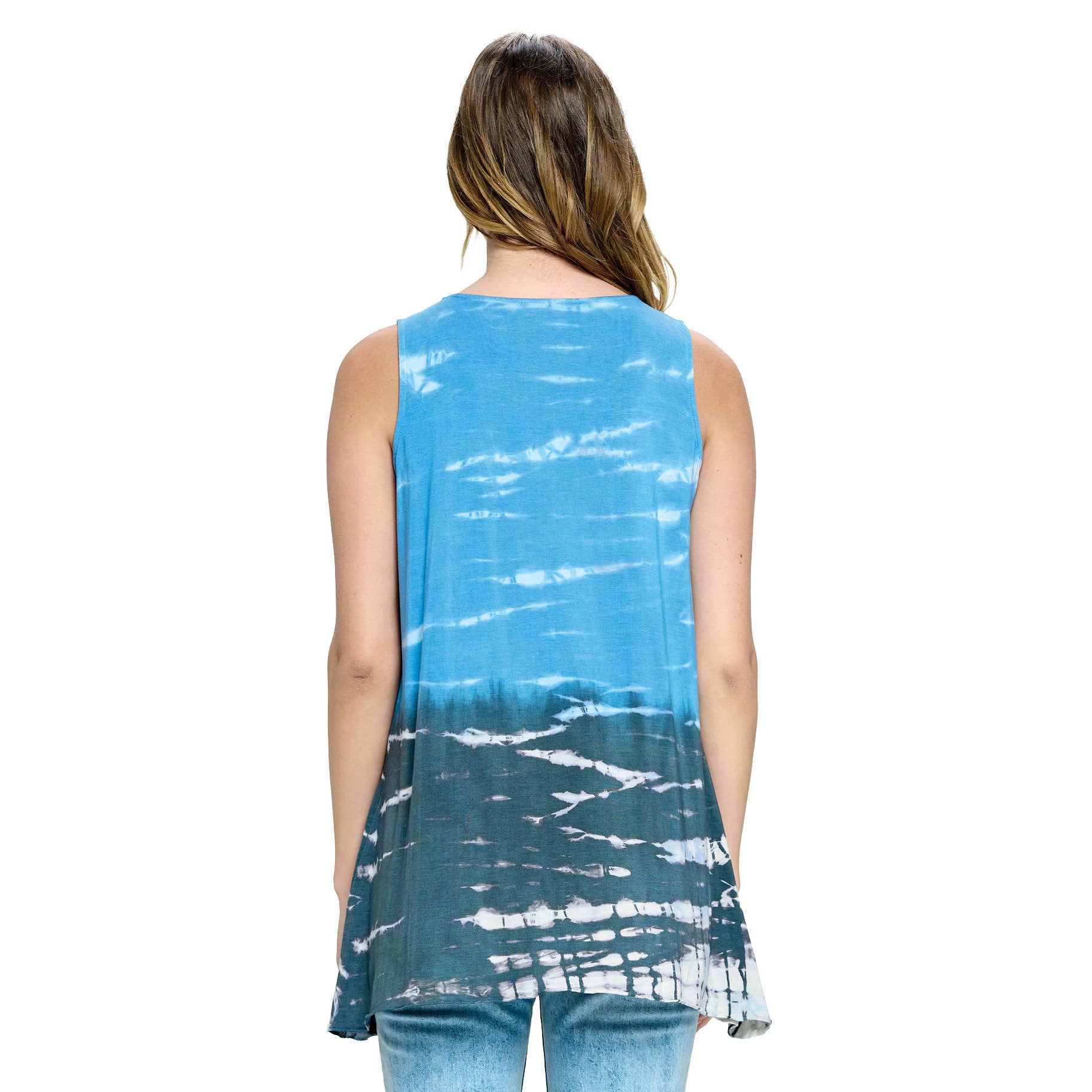 Yak & Yeti - Wholesale Tunic - Women's - Top Boho Chic Ruffled Tie Dye2