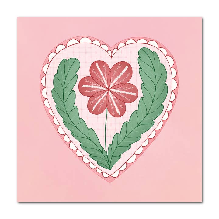 Studio Kvinna - Wholesale Wall Tile - Tile with heart and flower