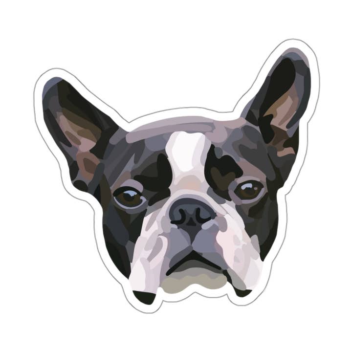 Pegatina para perro Boston Terrier para venta al por mayor de LivLearnLove