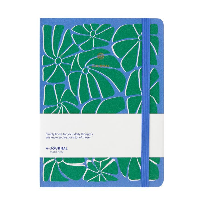 A-Journal Notebook Arty Blue Green for wholesale by A-Journal Stationery