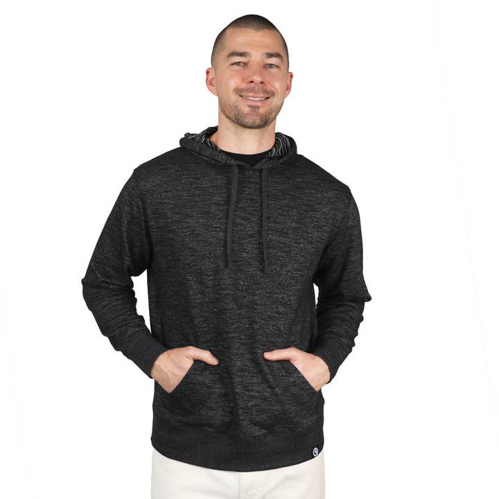 Baja Black Hermosa Pullover Hoodie for wholesale by Quikflip Apparel