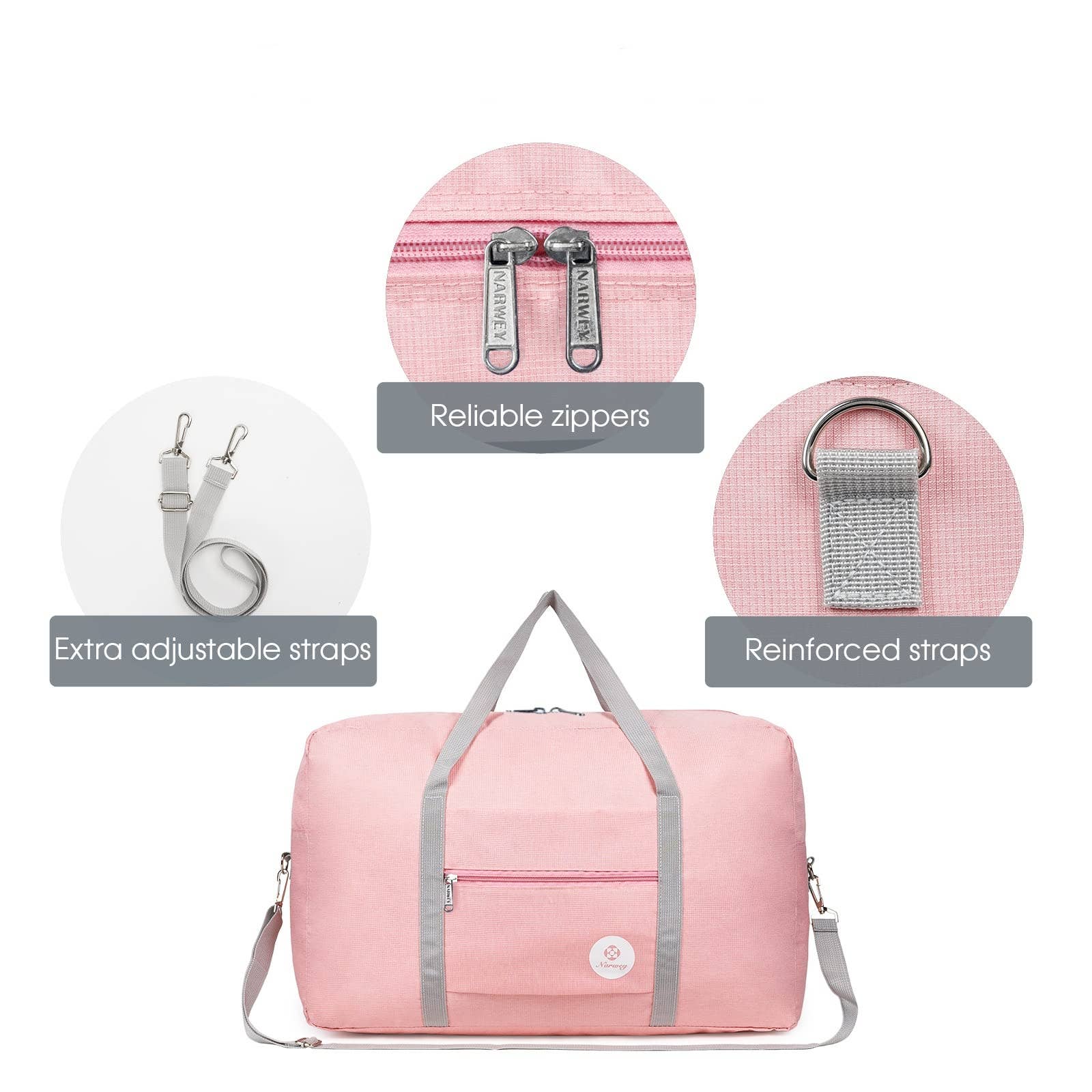 wandf - Venta al por mayor Bolsa de viaje - Unisex - Bolsa de viaje plegable NW3122 para equipaje de mano para estancia nocturna39