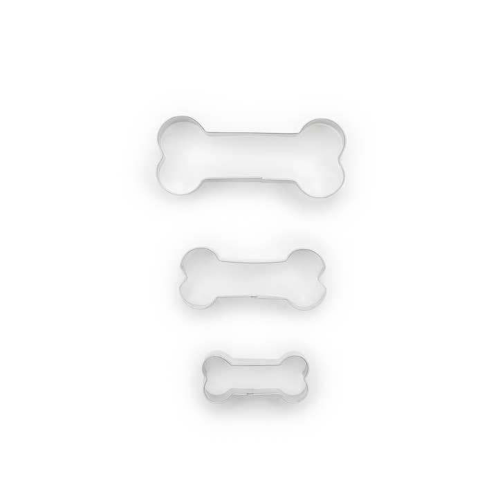 Fox Run Brands - Wholesale Biscuit cutter - Fox Run Dog Bone Cookie Cutter Set, 3-Piece, 2” to 3.5”6