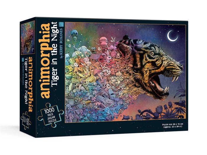 Madame Bagnabit - Wholesale Puzzle - Adult - Animorphia Tiger puzzle 1000pc
