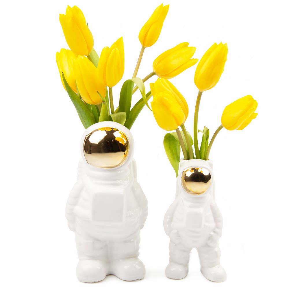 Chive - Wholesale Vase - Astronaut Unique Flower Vase For Flower Arranging White7