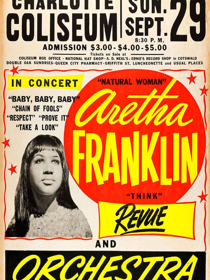 Koncerter - Aretha Franklin - Natural Woman for engroshandel hos BLUE SHAKER