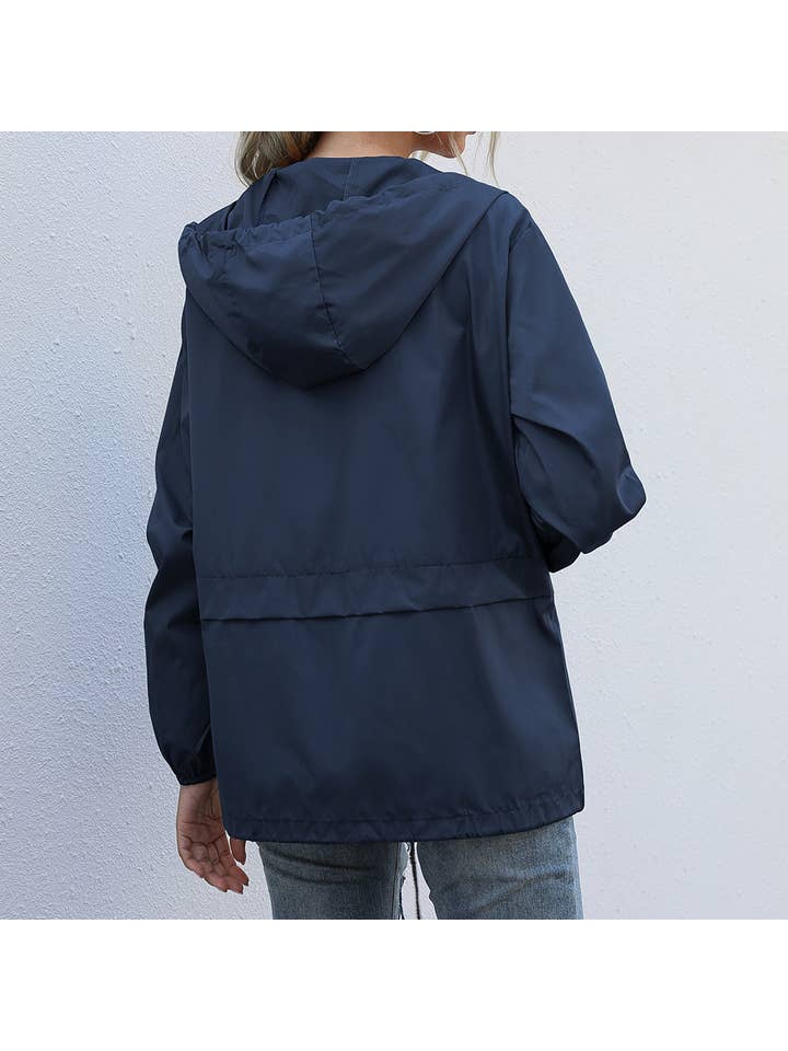 Rosa Clothing - Wholesale Jacket - Women's - Zip waterproof raincoat lightweight hoodie jacket17