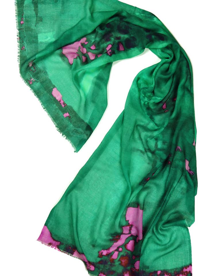 Sciarpa/Sciarpa in lana Merino Schur - Roxana - Verde invernale per la vendita all'ingrosso da parte di SALTO