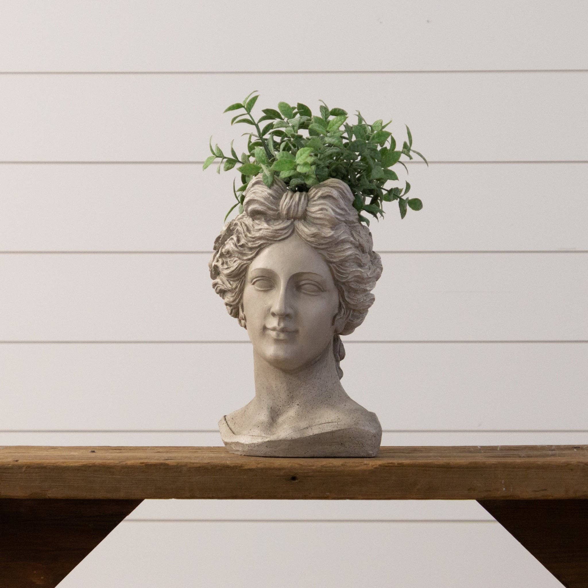Audrey's Home & Gift - Wholesale Plant Pot - Lady Head Planter (PC)