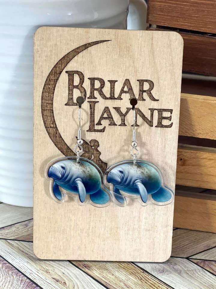 Manatee Lover Sea Cow Jewelry and Earrings for wholesale by Briar layne