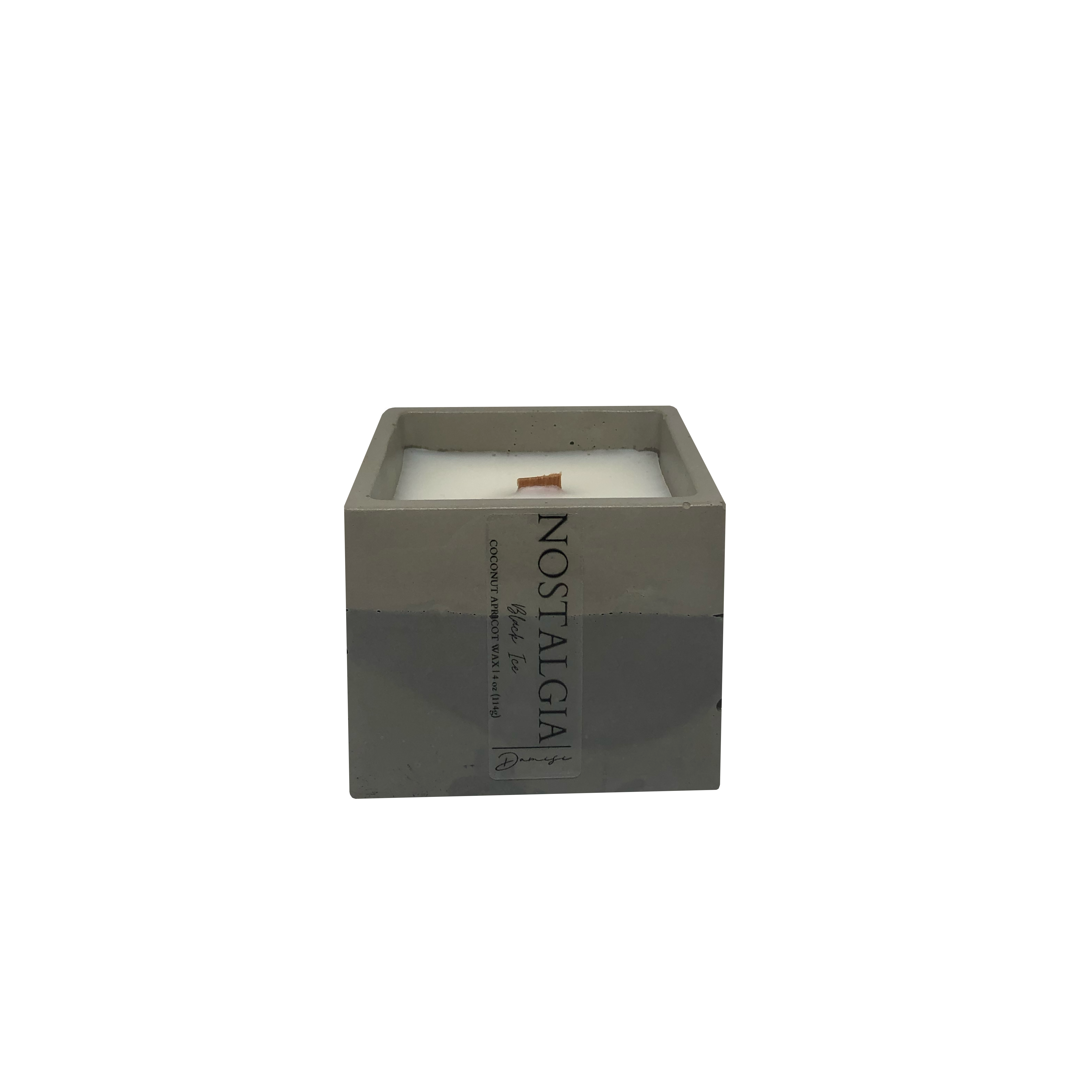 Damisi - Wholesale Jar/Filled Candle - NOSTALGIA Concrete Candle2