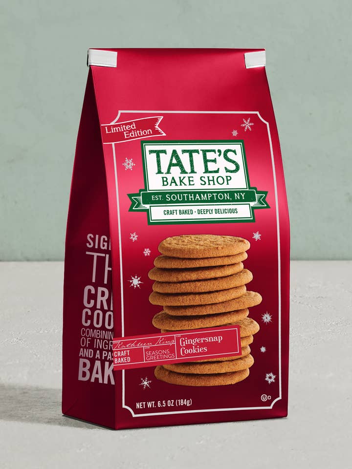 Biscuits au gingembre | 12 unités | 184 g pour la vente par Tate's Bake Shop