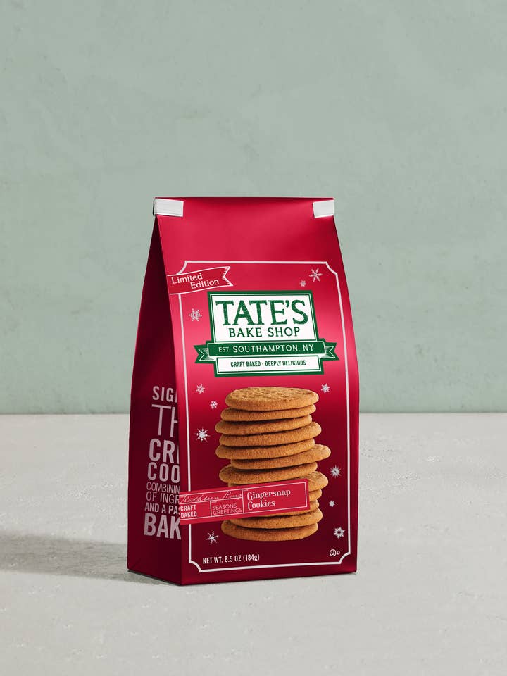 Gingersnap Cookies | 12ct | 6.5oz for wholesale by Tate's Bake Shop