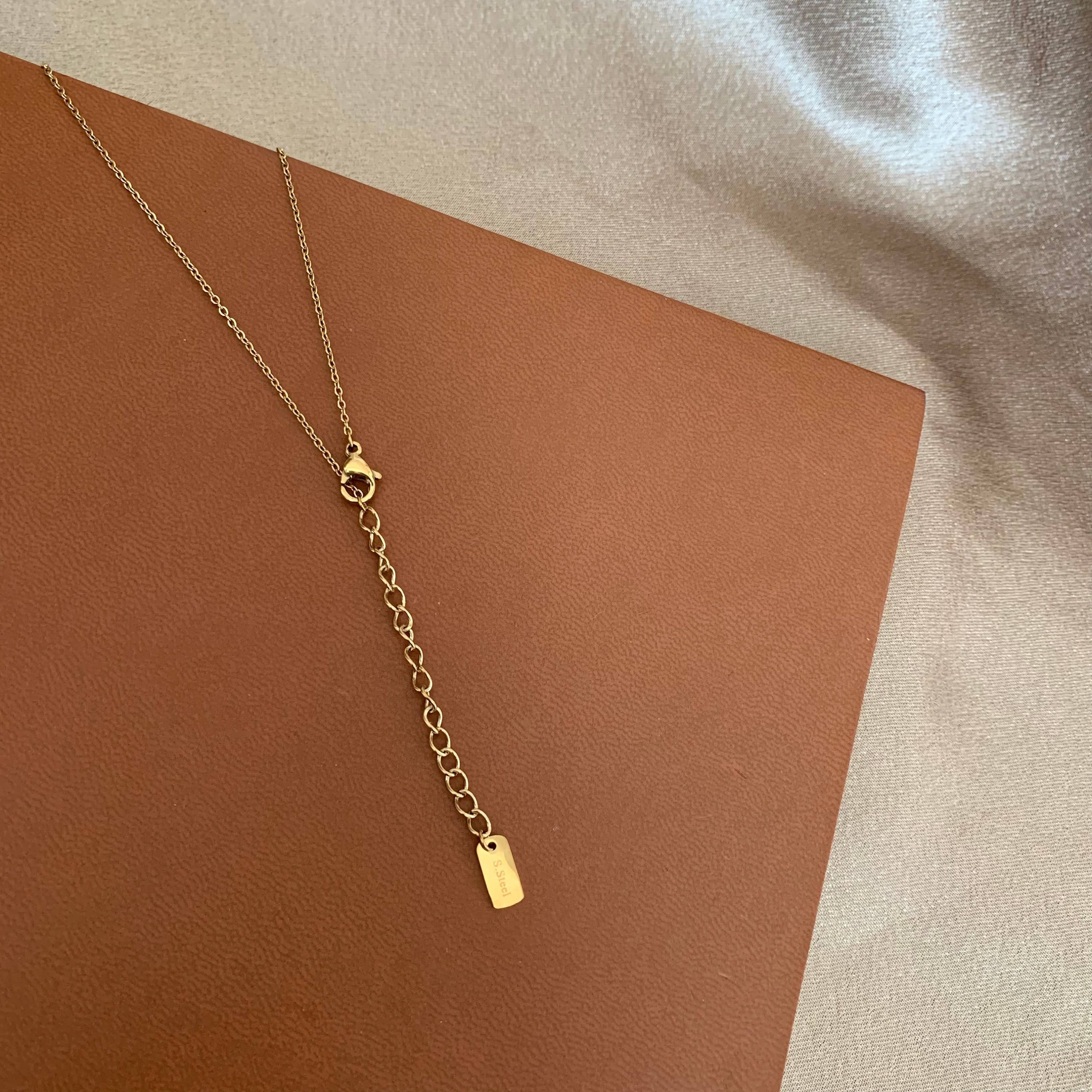 Victoire Collection - Wholesale Pendant/Charm Necklace - Stainless steel necklace, hammered medal pendant2