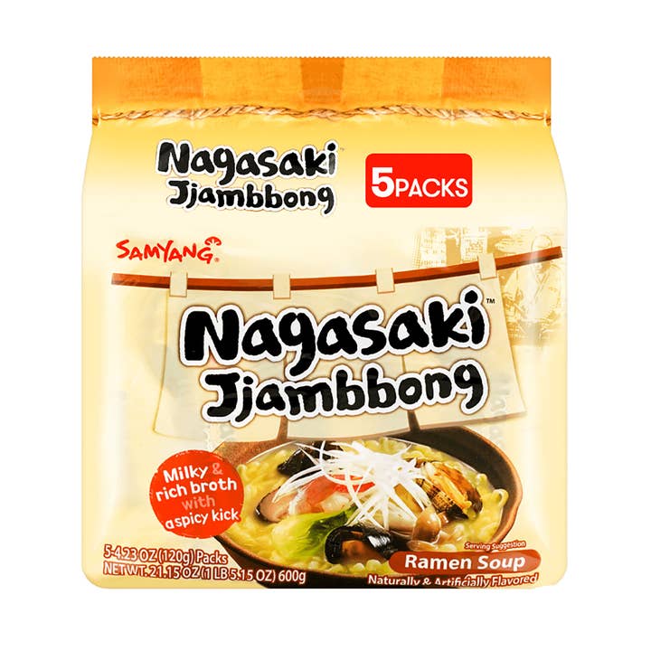 Samyang Nagasaki Jjambbong Ramen–120g (5x8, 40Packs) for wholesale by K Moitves Foods