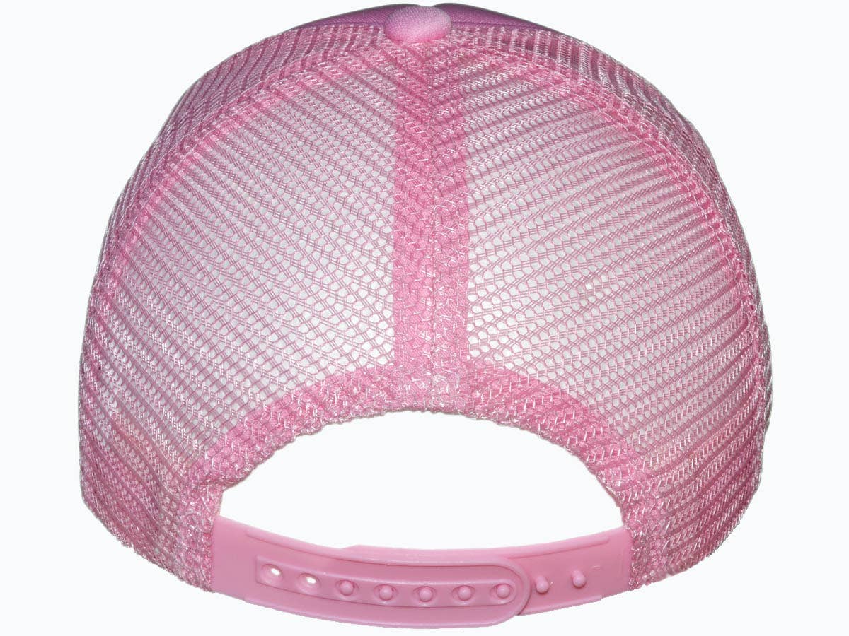 Buck Wholesale - Wholesale Trucker Hat - Unisex - Youth Size Blank Foam Trucker Hats - Foam Front Mid Profile12