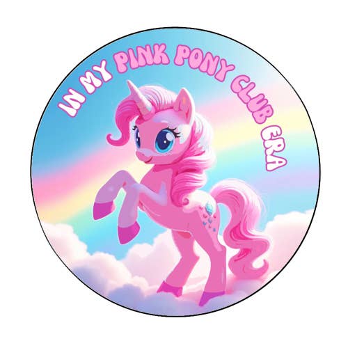 Autocolantes Redondos 'No meu Clube do Pónei Cor-de-Rosa Er por atacado de ART WOW
