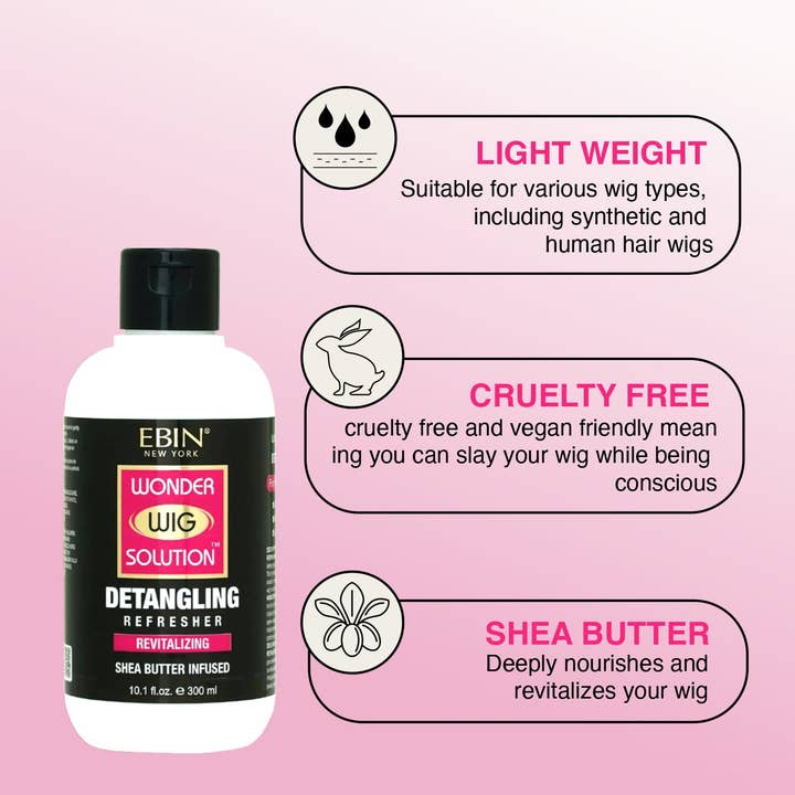 EBIN NEW YORK - Wholesale Hair Leave-In Conditioner - Wonder Wig Solution Detangling Refresher - Cream