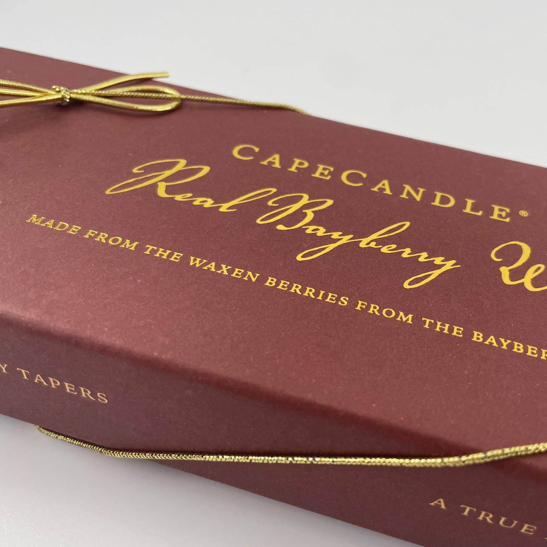 Cape Candle - Wholesale Tapered Candle/Candlestick - Real Bayberry Wax Tapers 10" (boxed pair)3