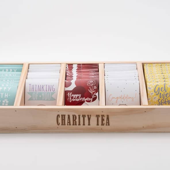 Positiviteas™ Occasions Range, 100 Single Serve Tea Bags for wholesale by Charity Tea