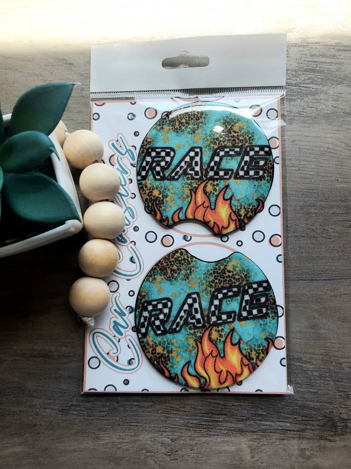 Ternet Race Car Coasters Engros for engroshandel hos Trippin Designs