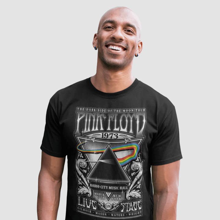 Pink Floyd Tee - The Dark Side Of The Moon Tour for wholesale by COTTON DIVISION