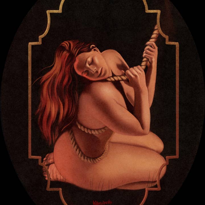 Killerpancake Illustration - Wholesale Art Print - Tied (Occult Art Print)