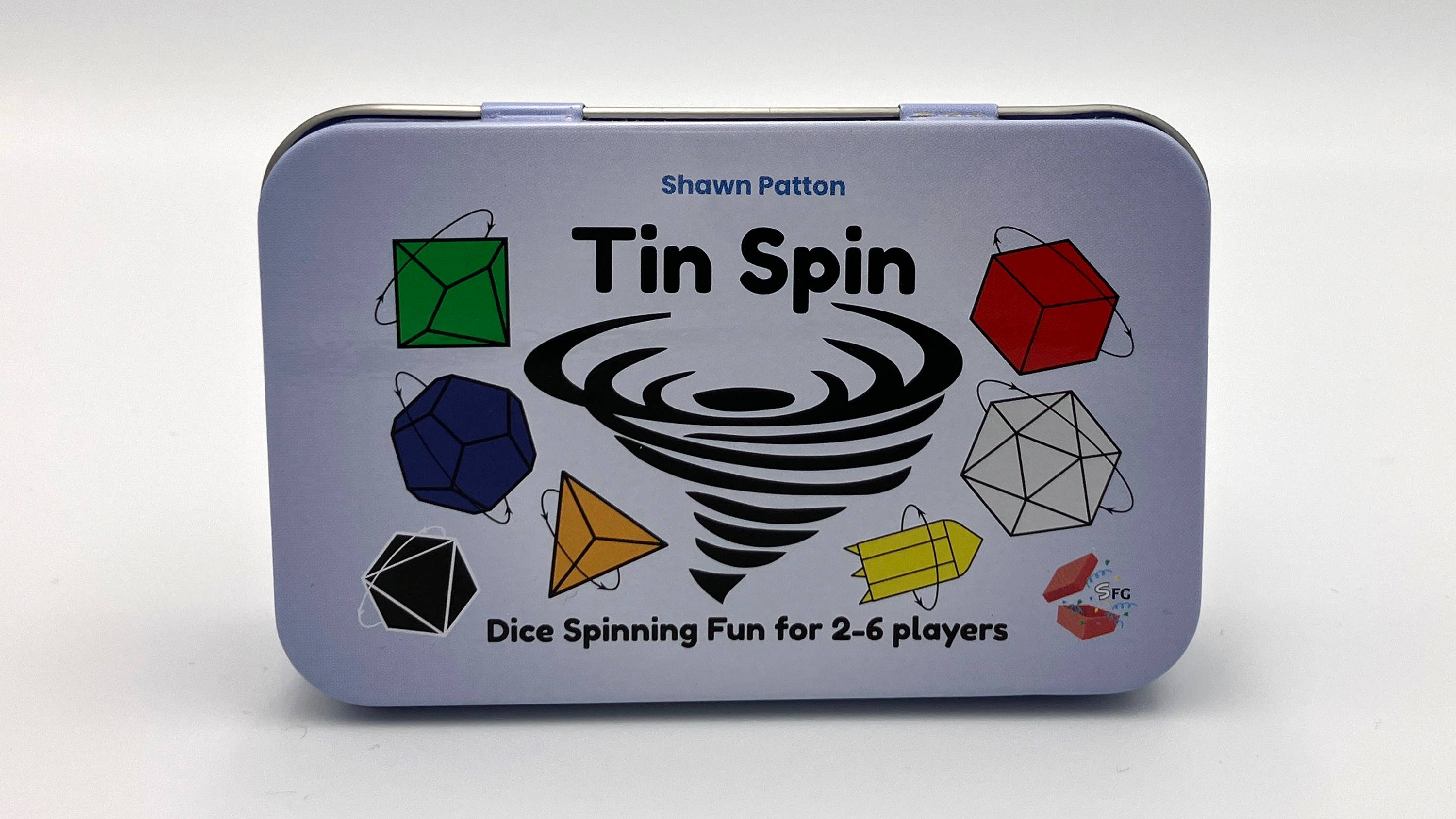 Surprisingly Fun Games – Großhandel Brettspiele – Tin Spin - Ein Geschicklichkeitsspiel mit Würfeln für 2-6 Spieler2