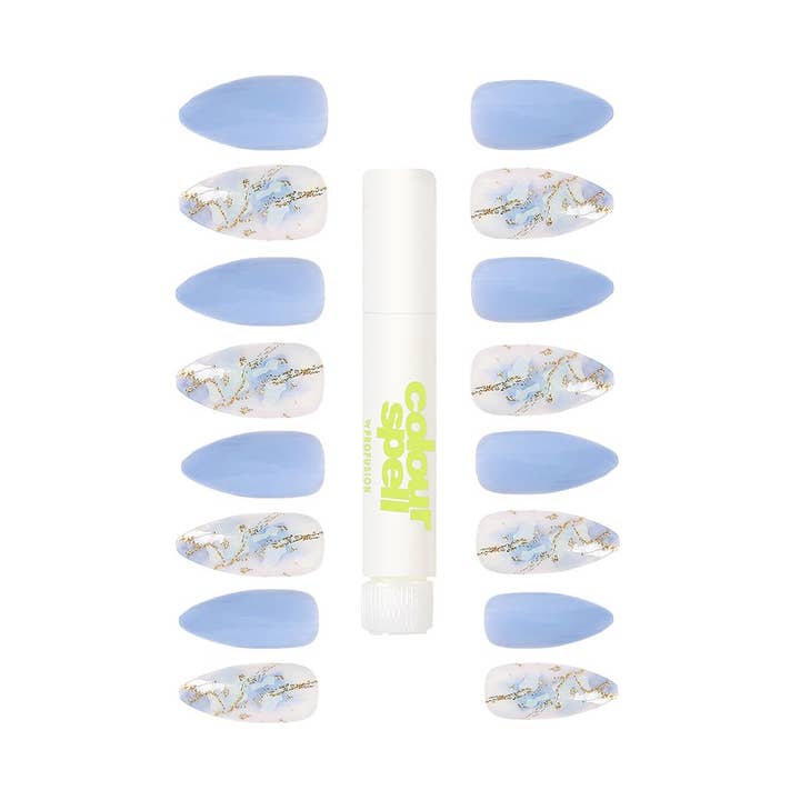 Uñas postizas y pegamento - Buenas vibras para venta al por mayor de Colour Spell