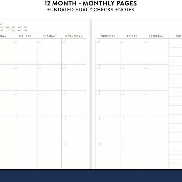 Eccolo - Wholesale Planner - Undated Daily Planer Agenda