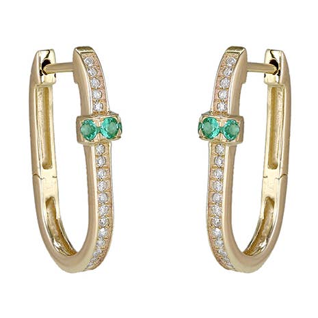 Abbracciali Diamond Emerald per la vendita all'ingrosso da parte di Jewels of Mewar
