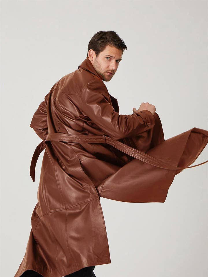 Taba Matrix Äkta Läder Herrrock för wholesale av Deriderim