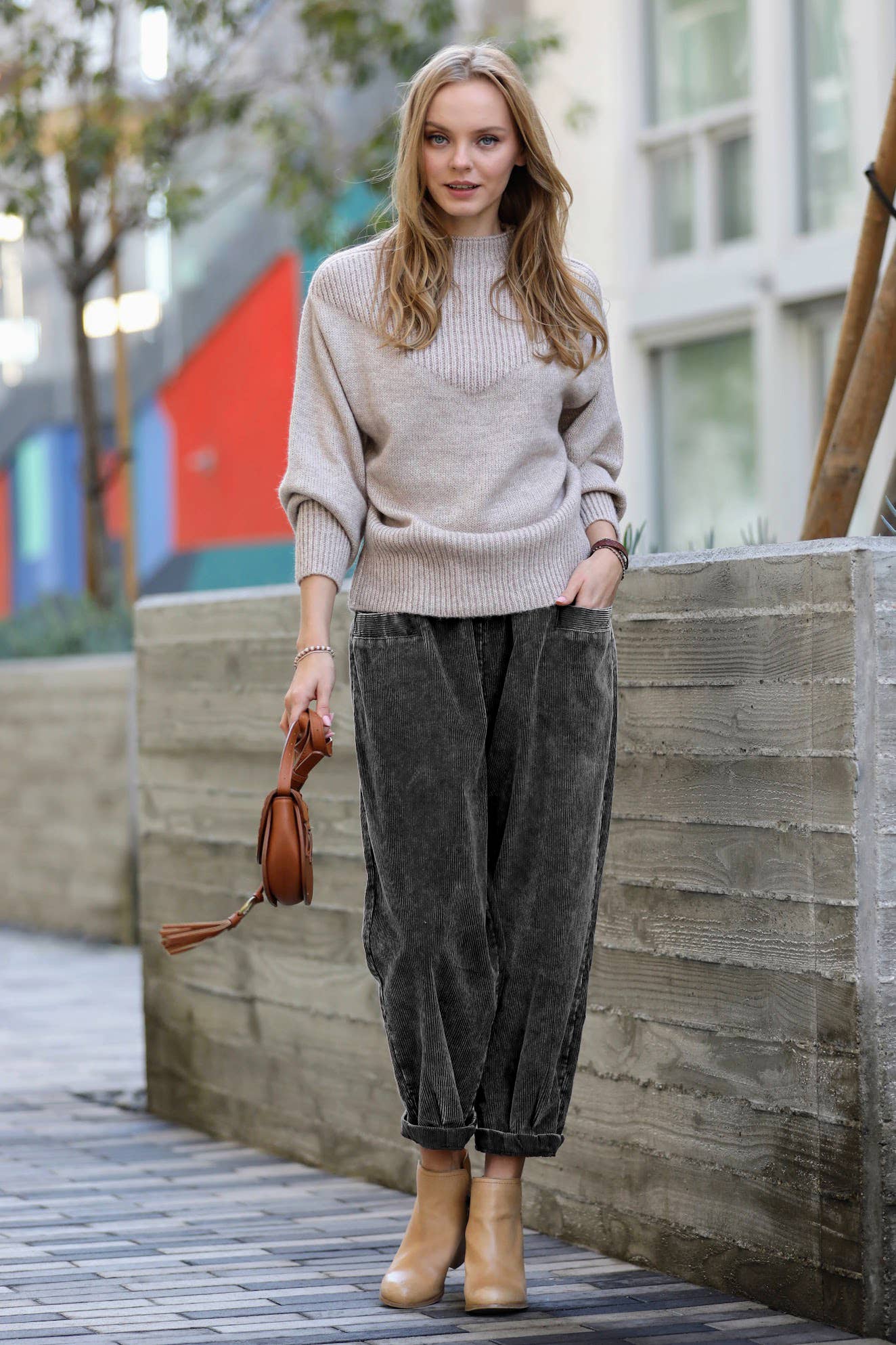 42POPS - Wholesale Pants - Women's - ",,,,.....Vintage wash corduroy pants16