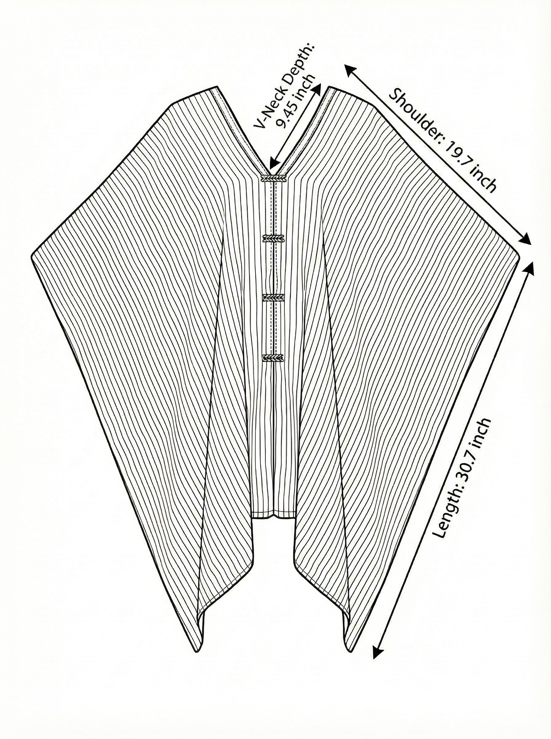 Natürlich Ava Kimono aus natürlicher Baumwolle für den Großhandel auf Faire17