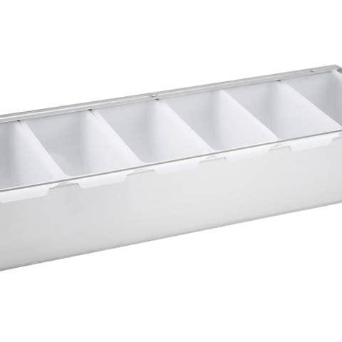 Condiment Holder, 6 Compartment, S/S Base for wholesale by EcoQuality