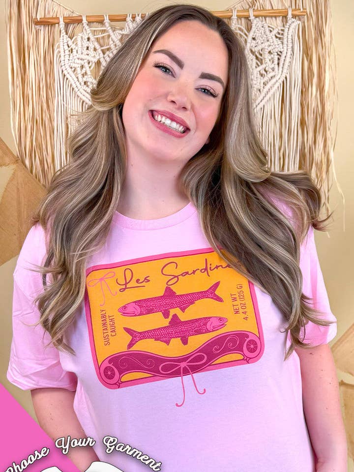 Les Sardines Graphic for wholesale by Sugar Stitch