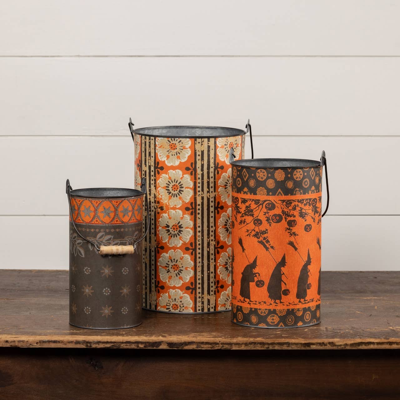 Ragon House - Wholesale Bucket/pail - SET/ 3 SPELLBOUNDING METAL BUCKETS1