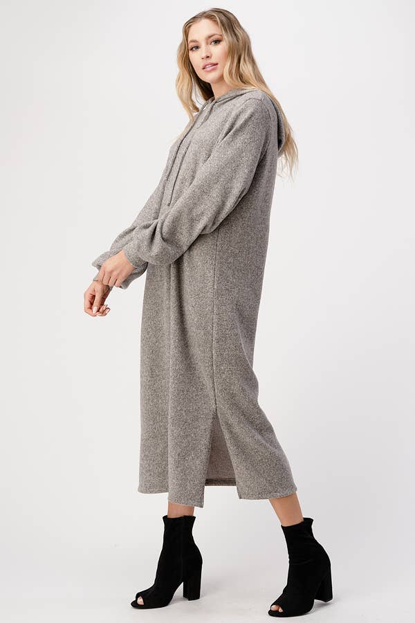 grey Hoodie Maxi Dress for wholesale on Faire2