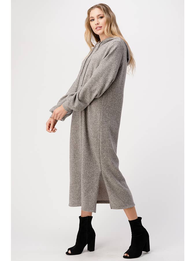 grey Hoodie Maxi Dress for wholesale on Faire2