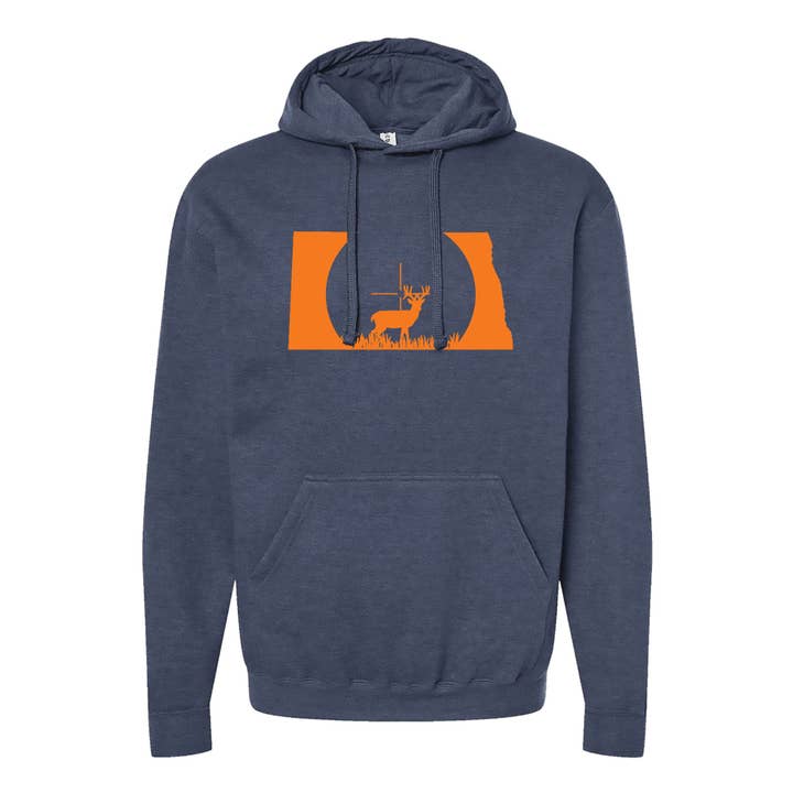 North Dakota Deer Crosshairs Kapuzenpullover für den Großhandel von Wheatheadz