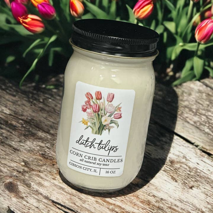 Dutch Tulips- Limited Edition for wholesale by CORN CRIB CANDLES