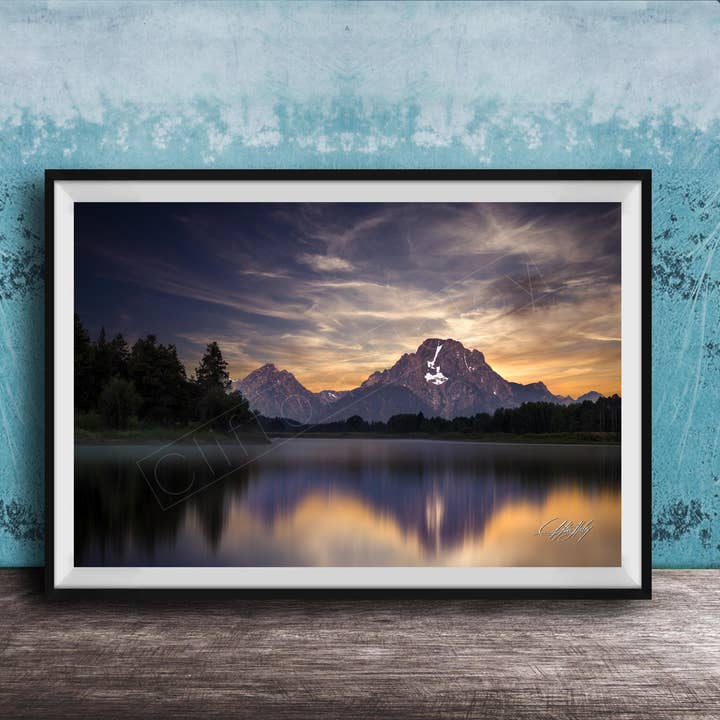 Oxbow Bend Wall Art - Canvas Flush Mount for wholesale by Clifton Haley Photography