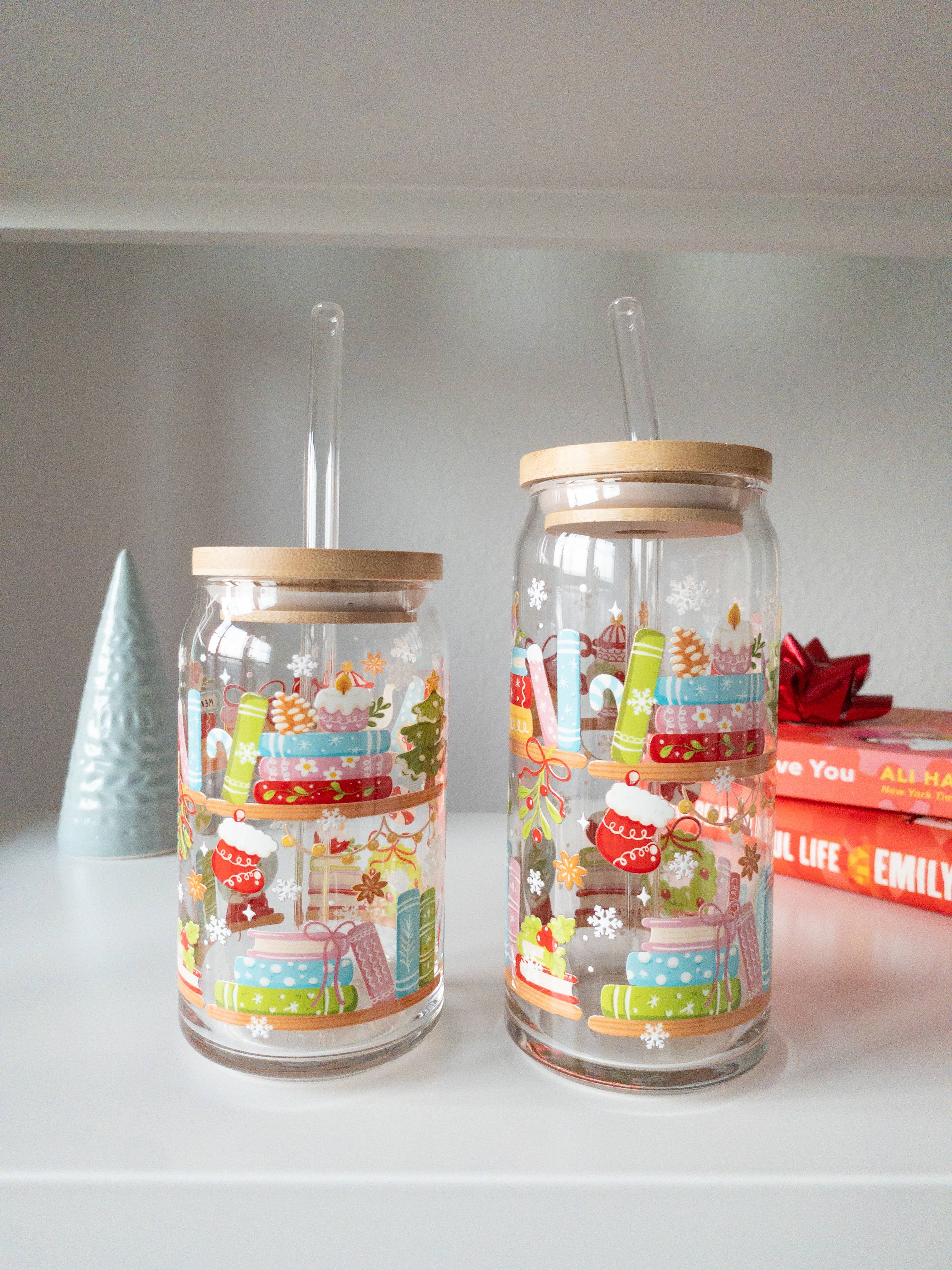 Be Bold Stay Bold – wholesale Drinking glass/cup – Bookish Holiday Glass Cup 0